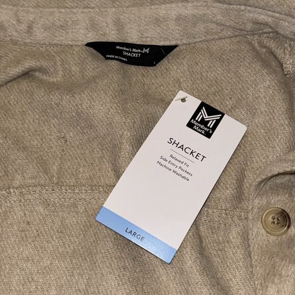 Member's Mark Women's Shacket Size Large Toasted Heather NEW NWT Cozy - Picture 5 of 8
